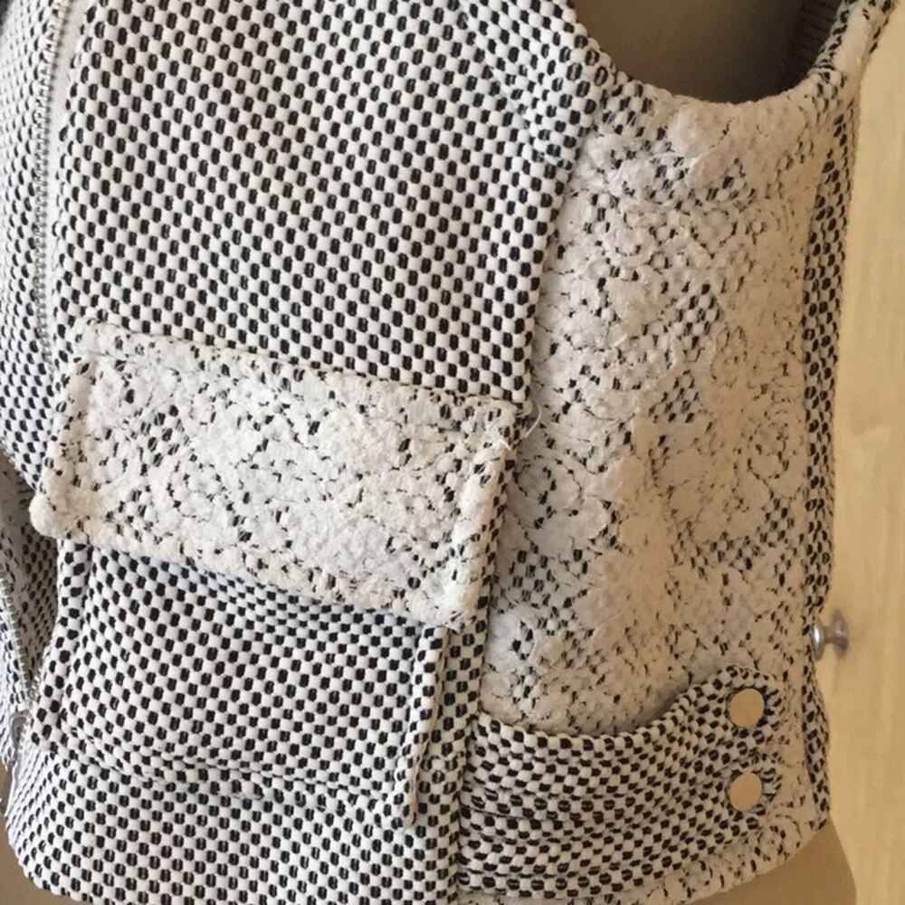 Rebecca Tweed Honeycomb LeatherTrim Moto V… - Picture 7 of 9